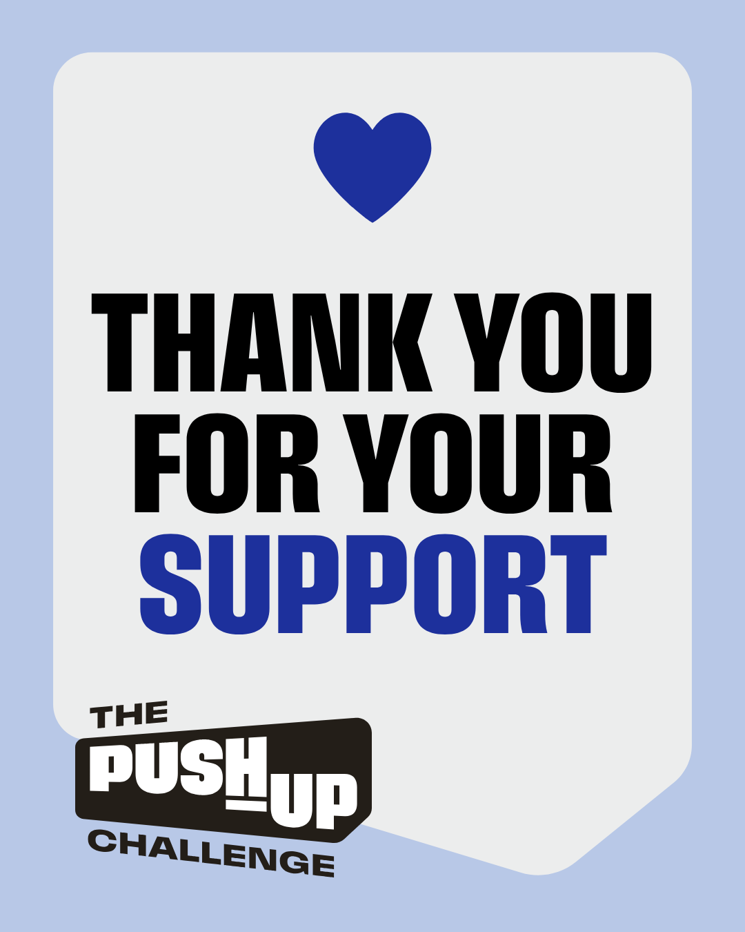 Thank you for your support