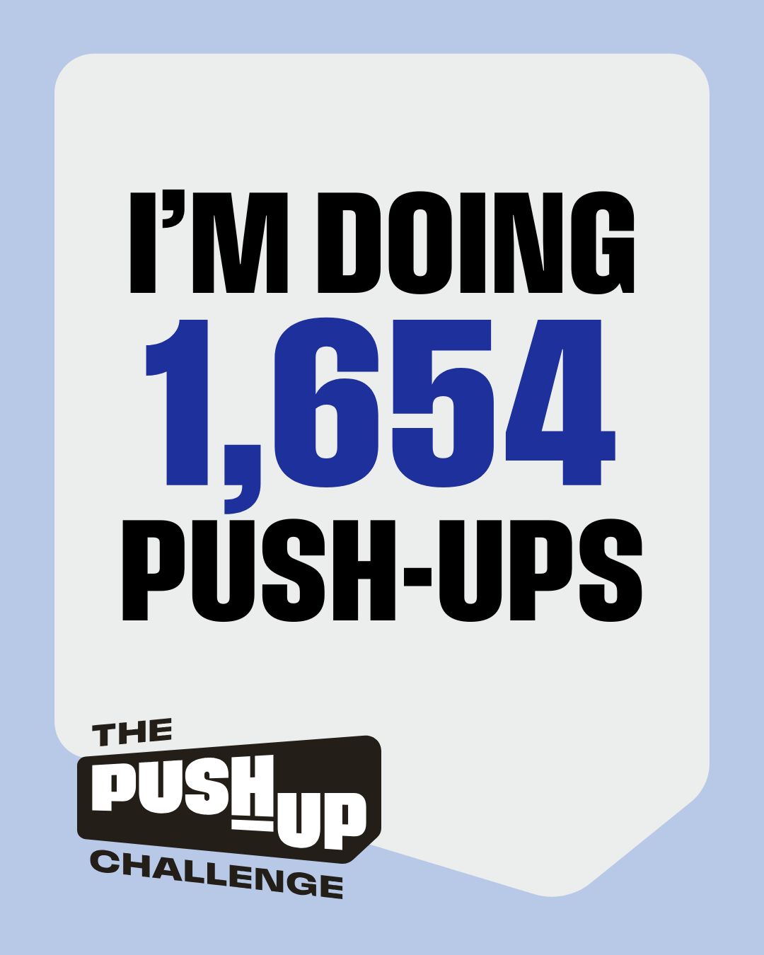 I'm doing 1,654 push-ups 2026