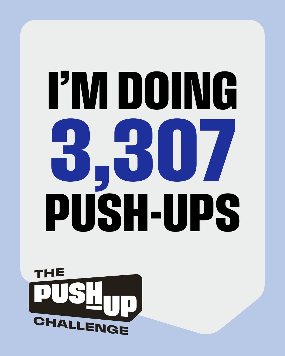 I'm doing 3,307 push-ups 2026